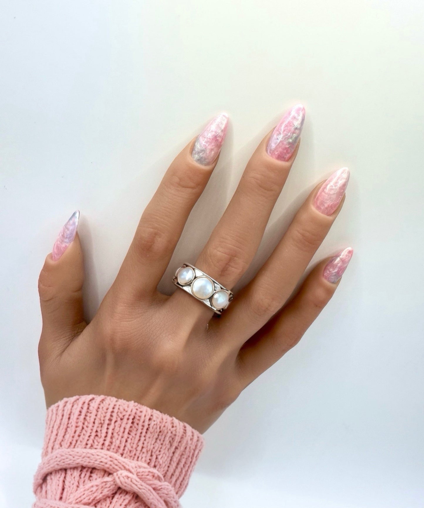 Blushed Mermaid Handcrafted Mani in Minutes Press on Nails