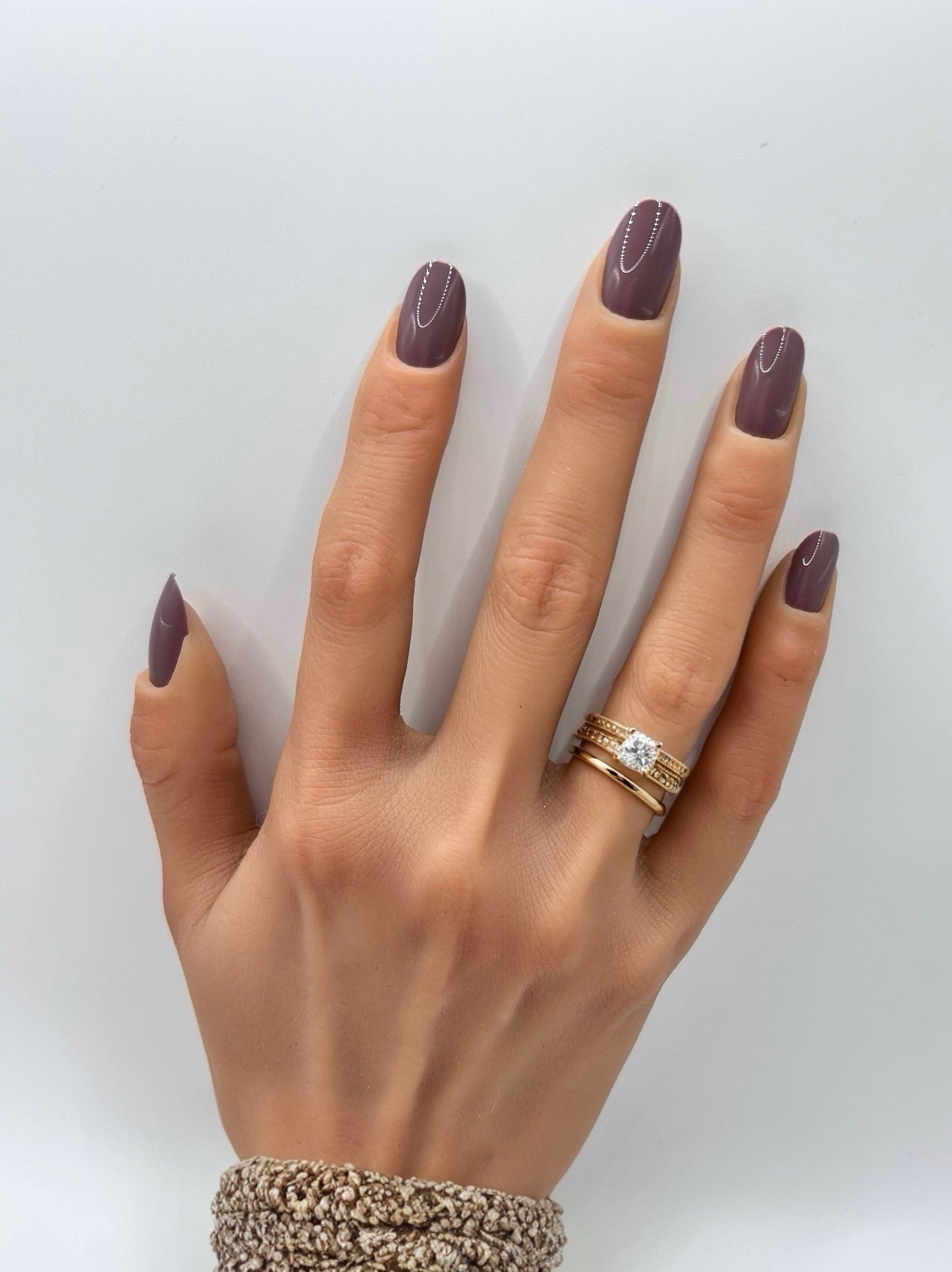 Mocha Mauve Mani in Minutes Press on Nails
