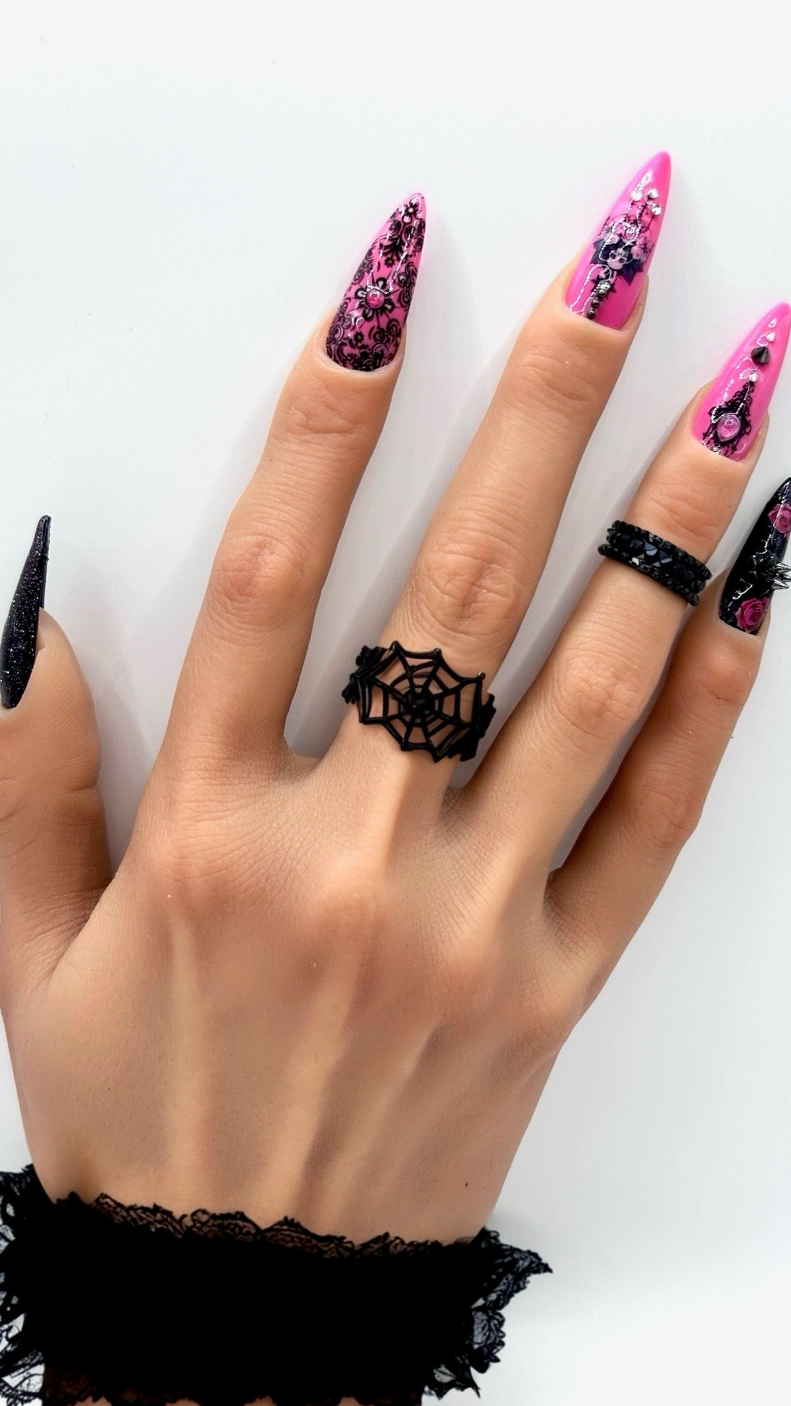 Gloom and Bloom Handcrafted Mani in Minutes Press on Nails - LIMITED EDITION