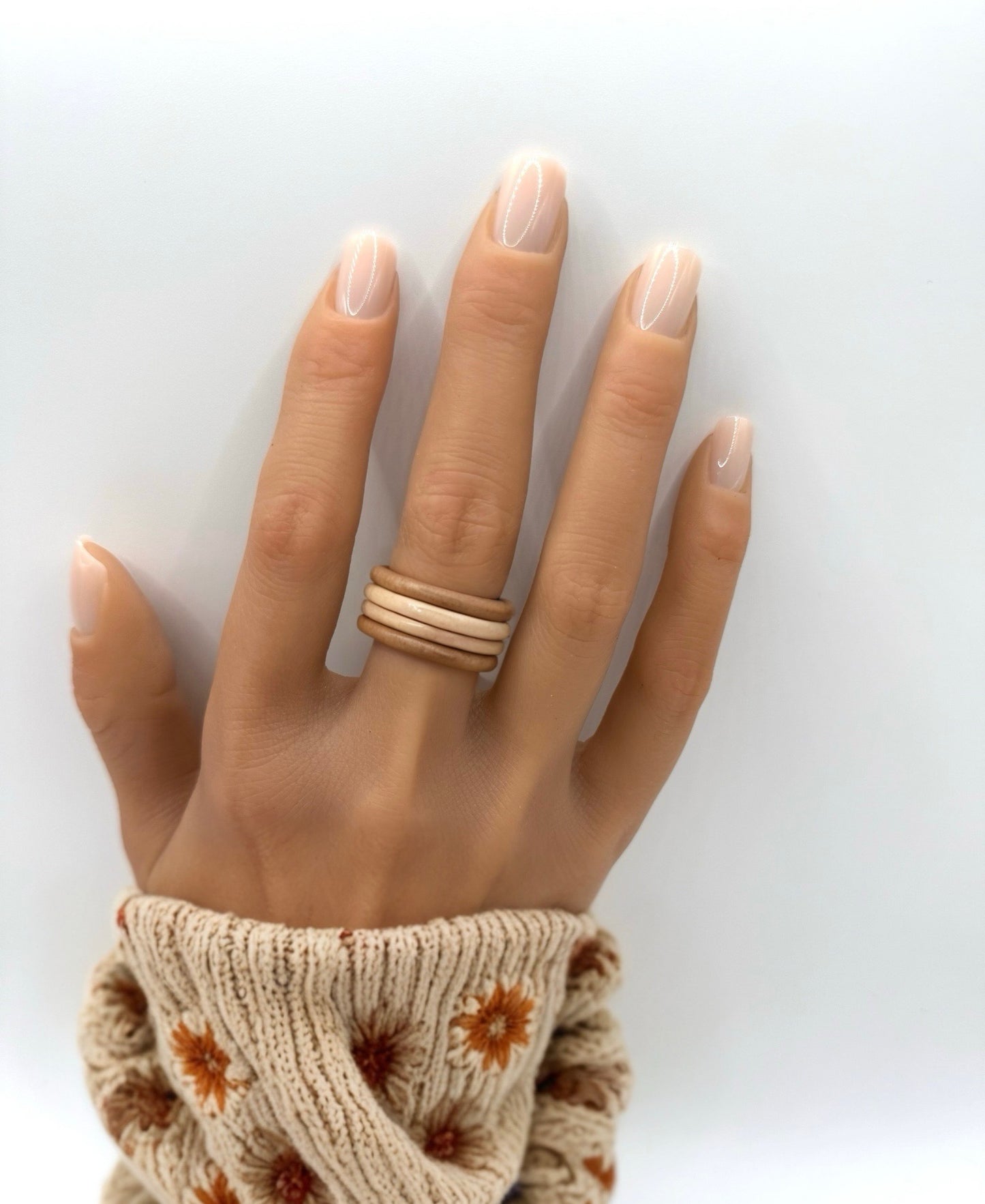 Silk Slip sheer nude press-on nails with natural glossy finish – Mani in Minutes