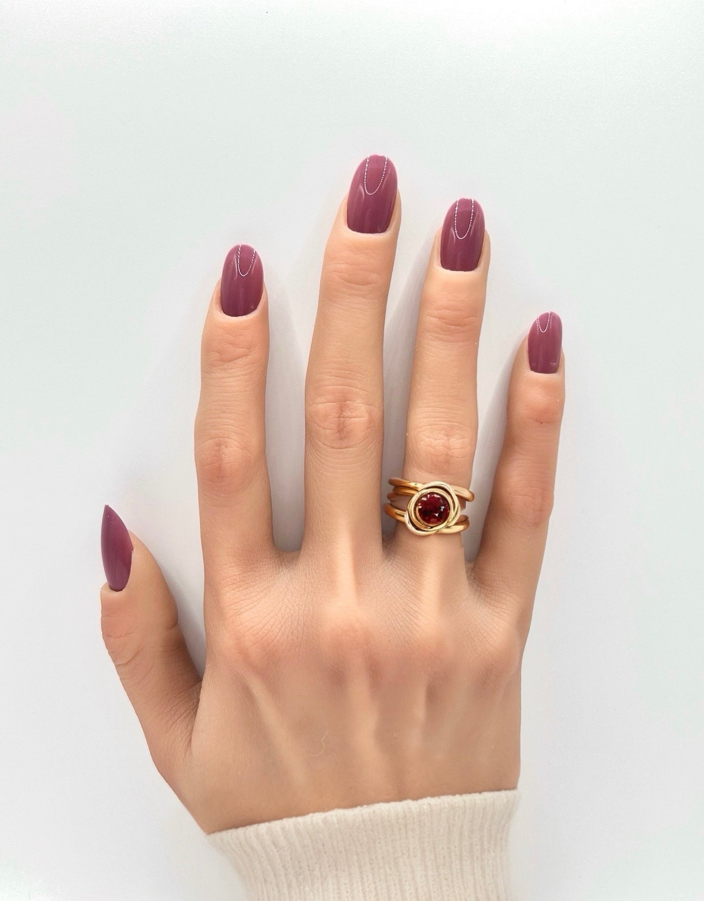 Muted Mulberry Mani in Minutes Press on Nails