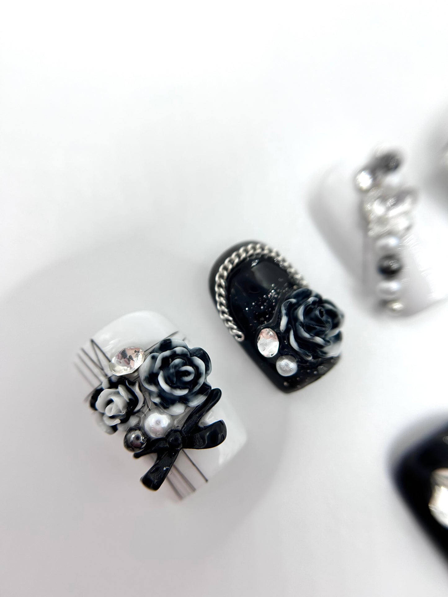 Dark Elegance Handcrafted Mani in Minutes Press on Nails