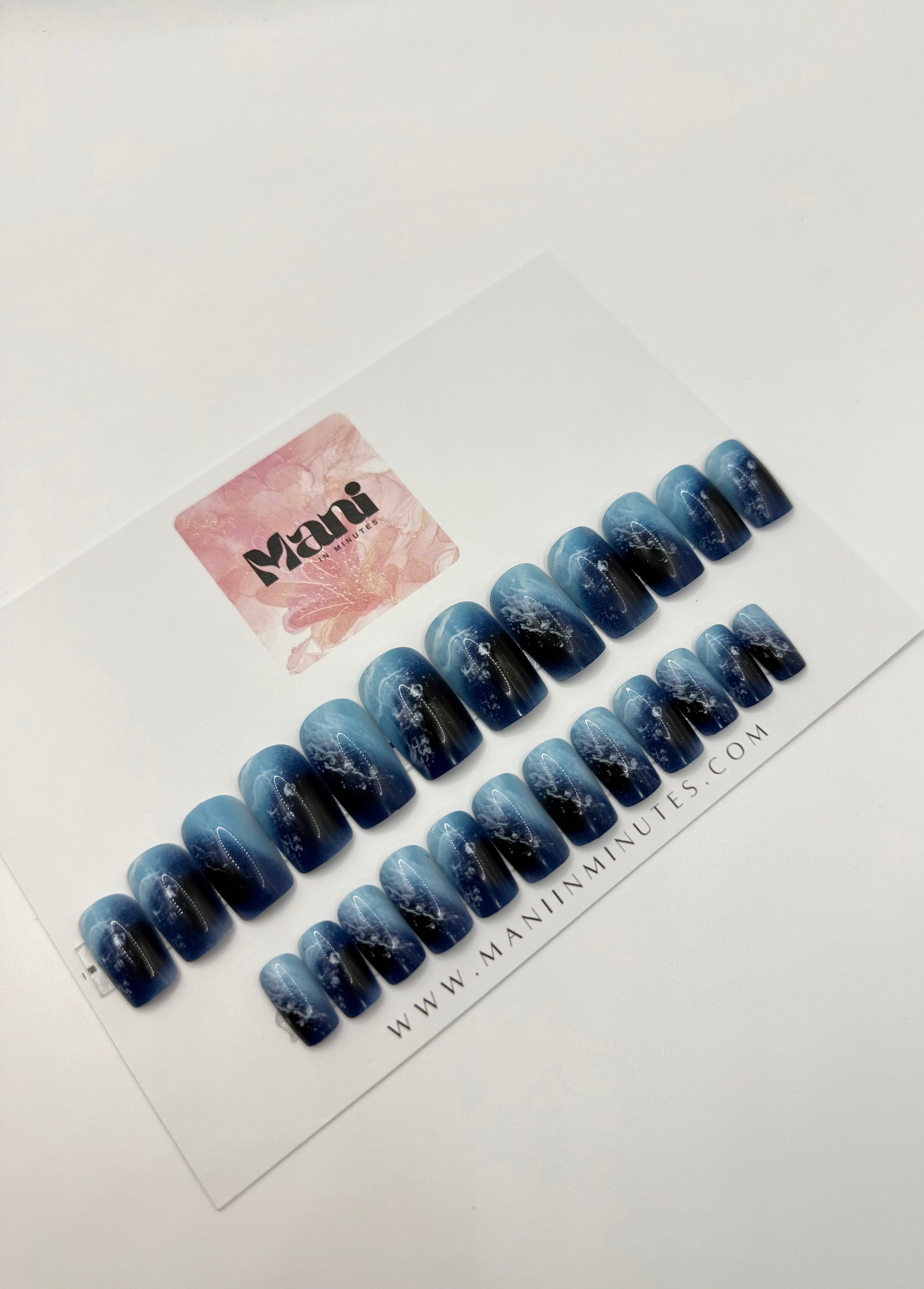 Nautical Nectar Mani in Minutes Press on Nails