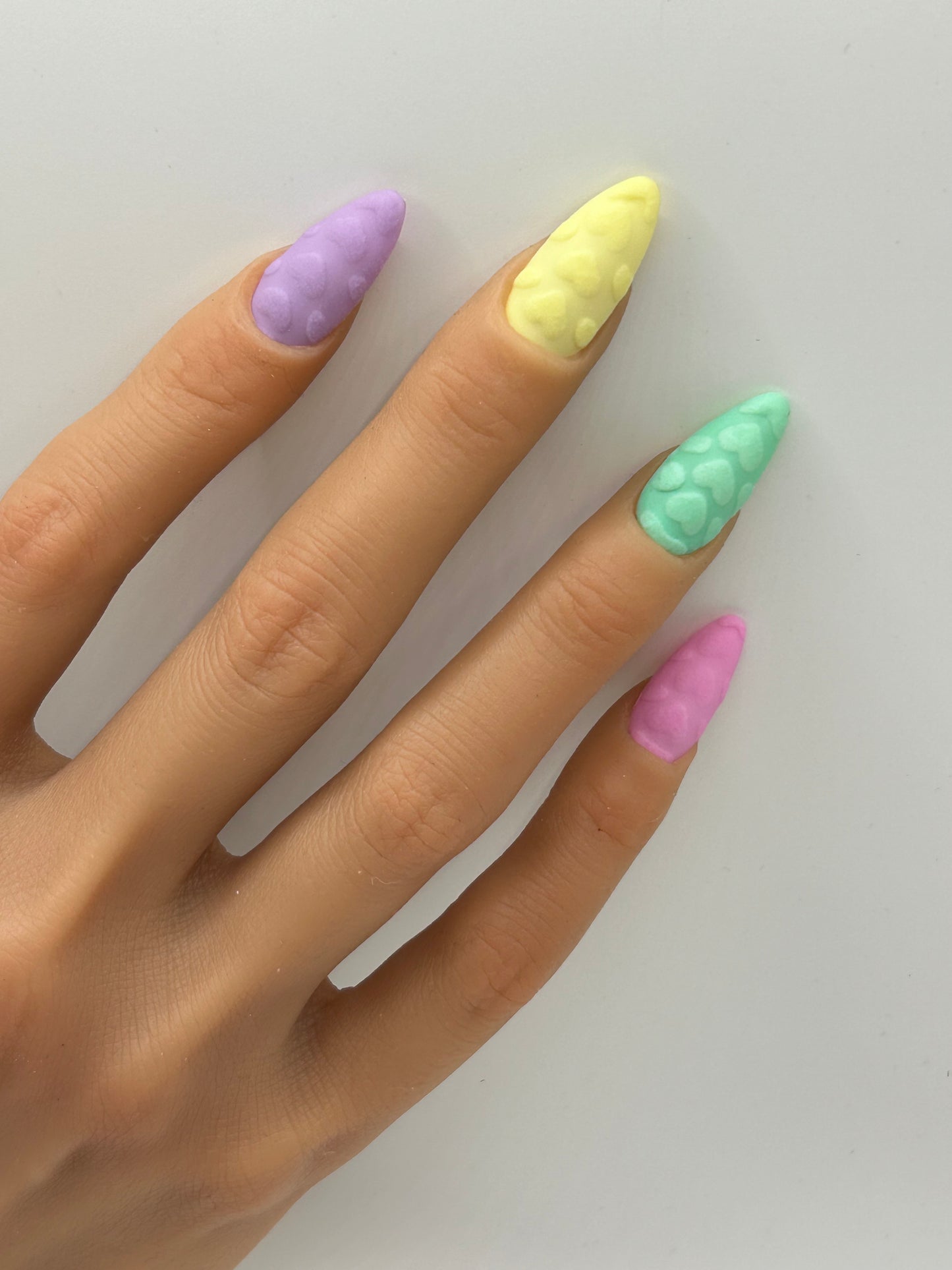 Pastel Puff Love Handcrafted Mani in Minutes Press on Nails