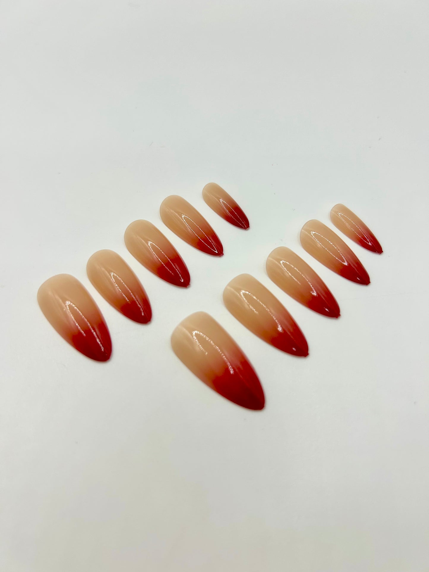 Crimson Fade Mani in Minutes Press on Nails