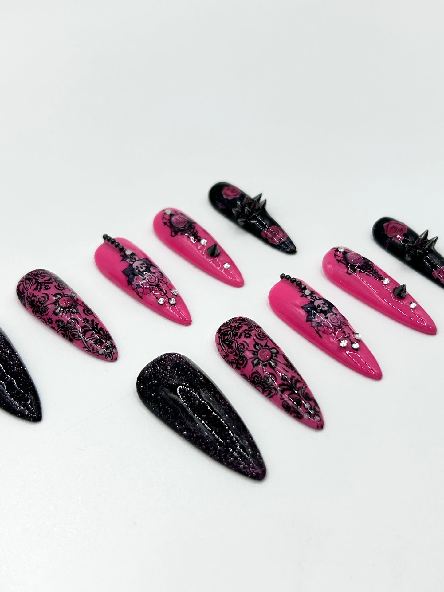 Gloom and Bloom Handcrafted Mani in Minutes Press on Nails - LIMITED EDITION