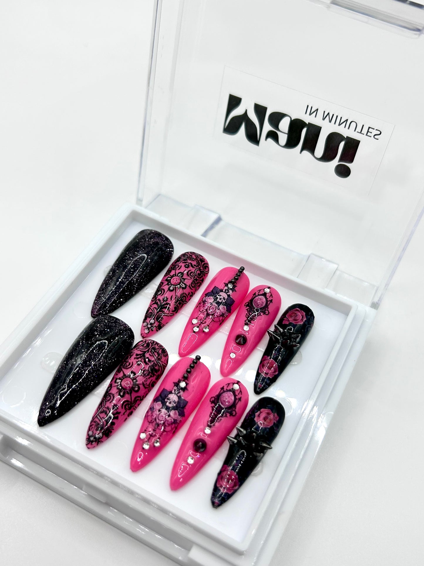 Gloom and Bloom Handcrafted Mani in Minutes Press on Nails - LIMITED EDITION