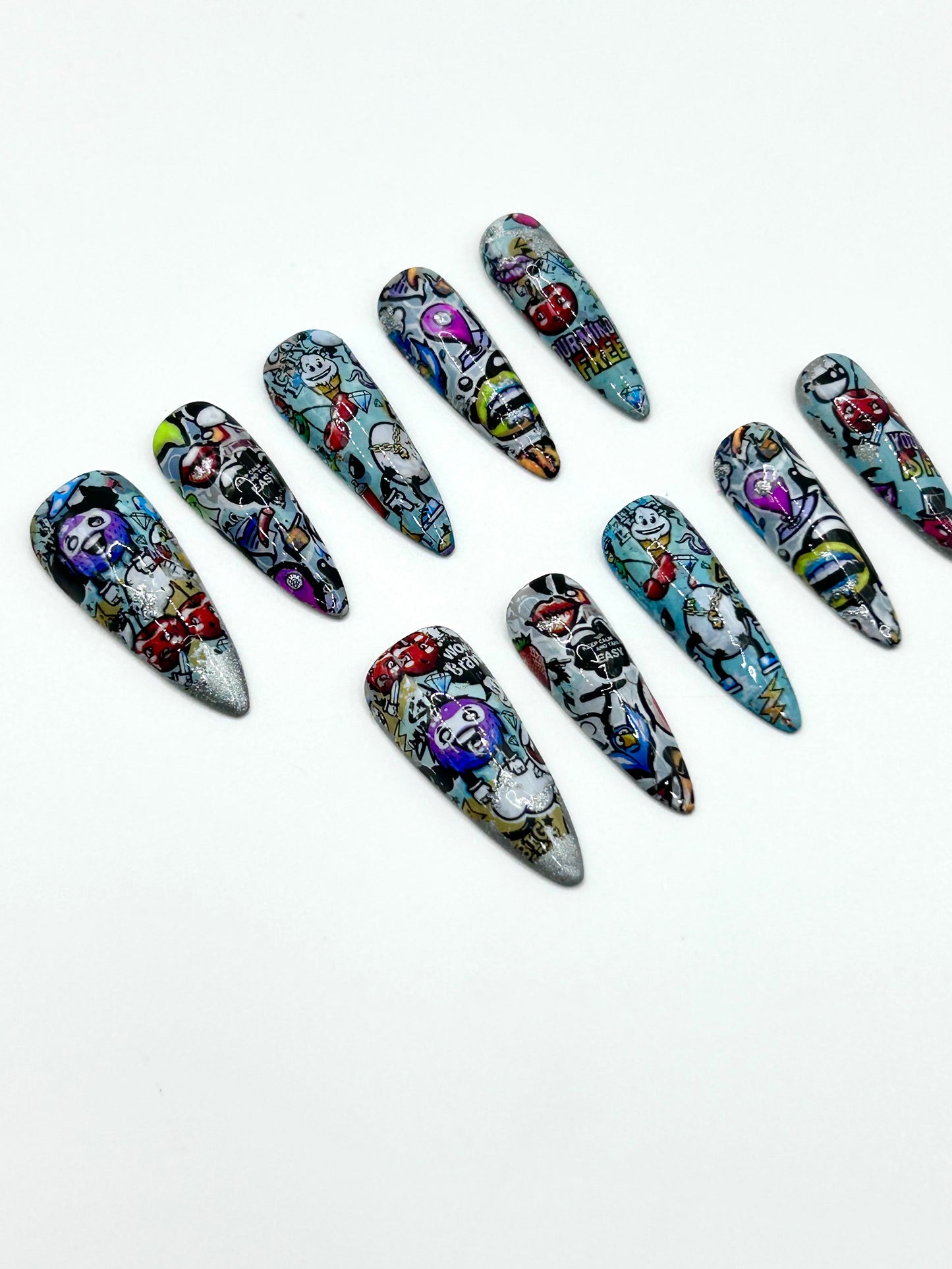 Comic Craze Handcrafted Mani in Minutes Press on Nails - LIMITED EDITION