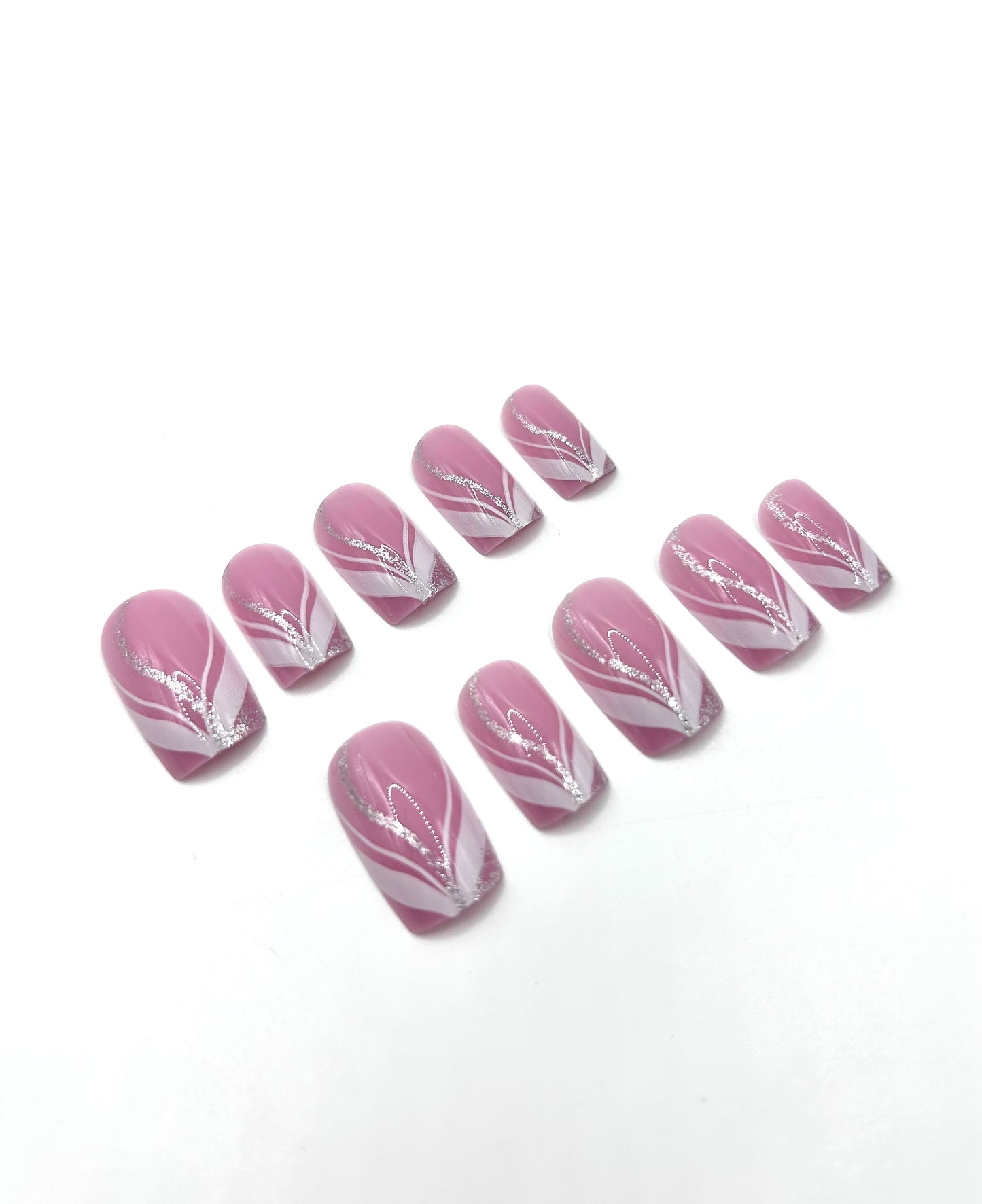 Glitter Glam Frenchie Mani in Minutes Press on Nails