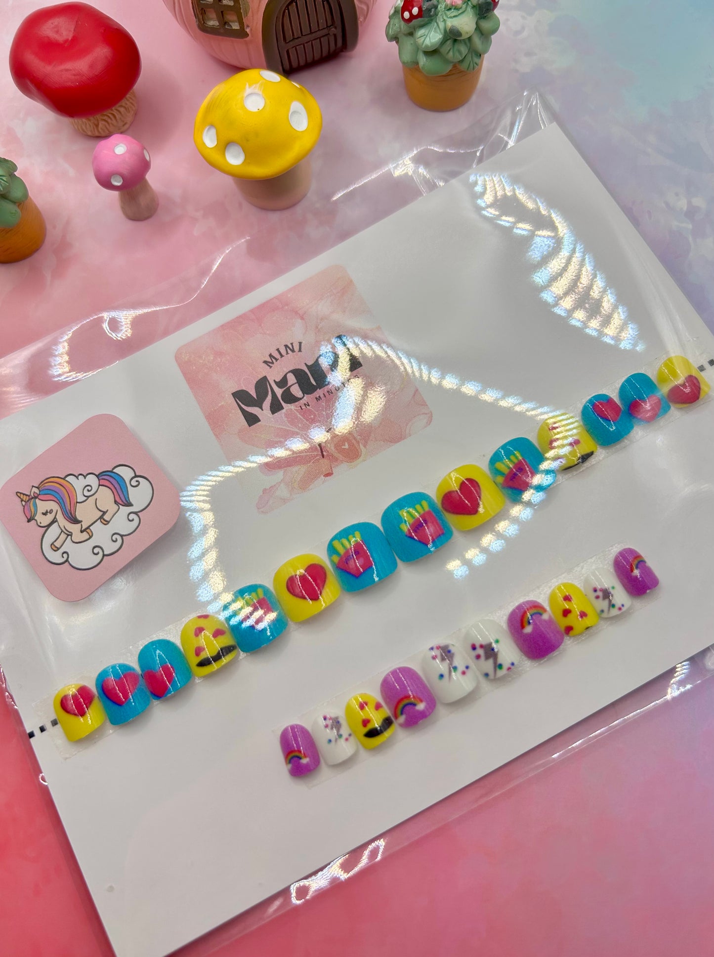 Mini Rainbow Bites Mani in Minutes Mini Press on Nails