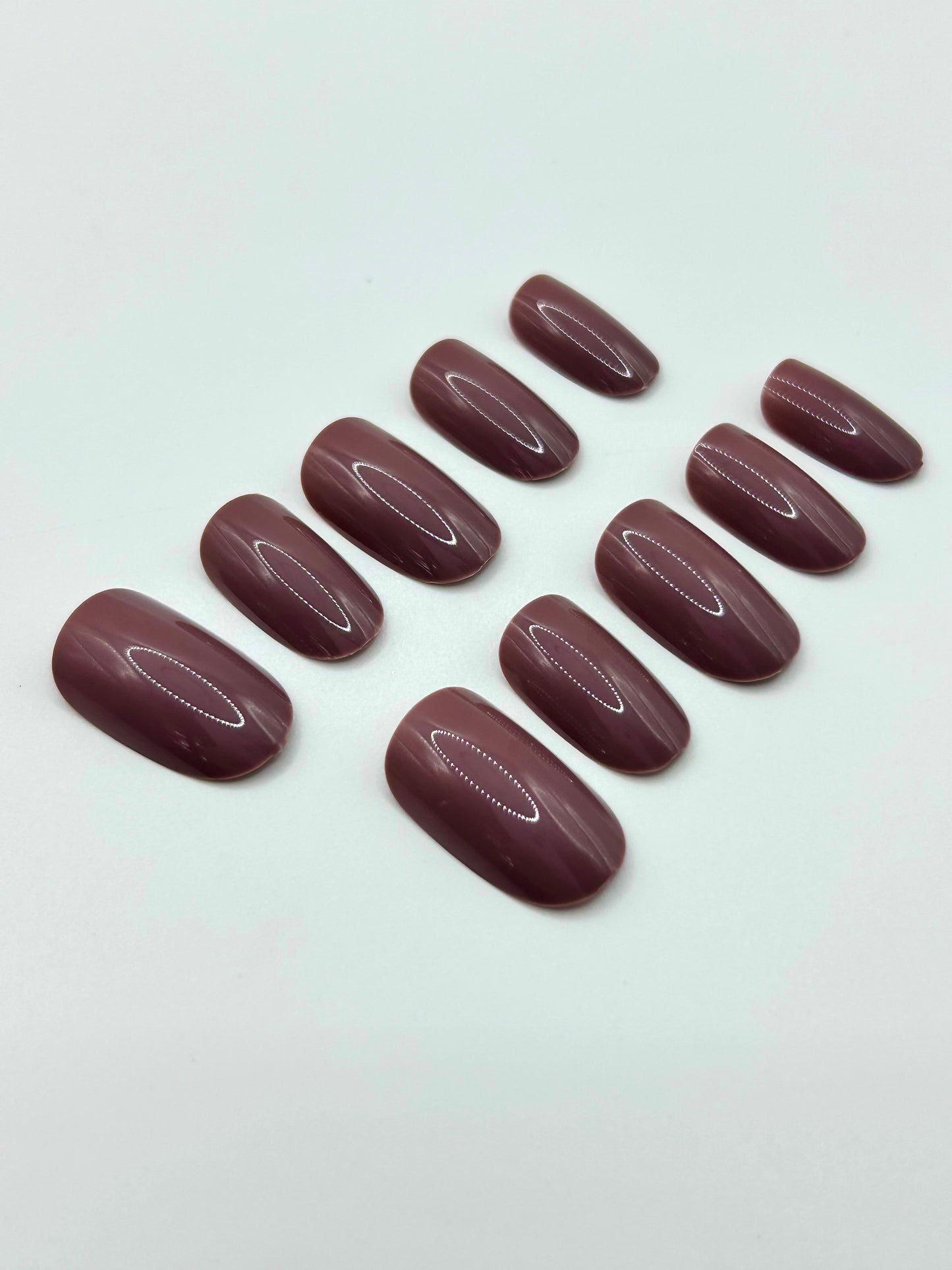 Mocha Mauve Mani in Minutes Press on Nails