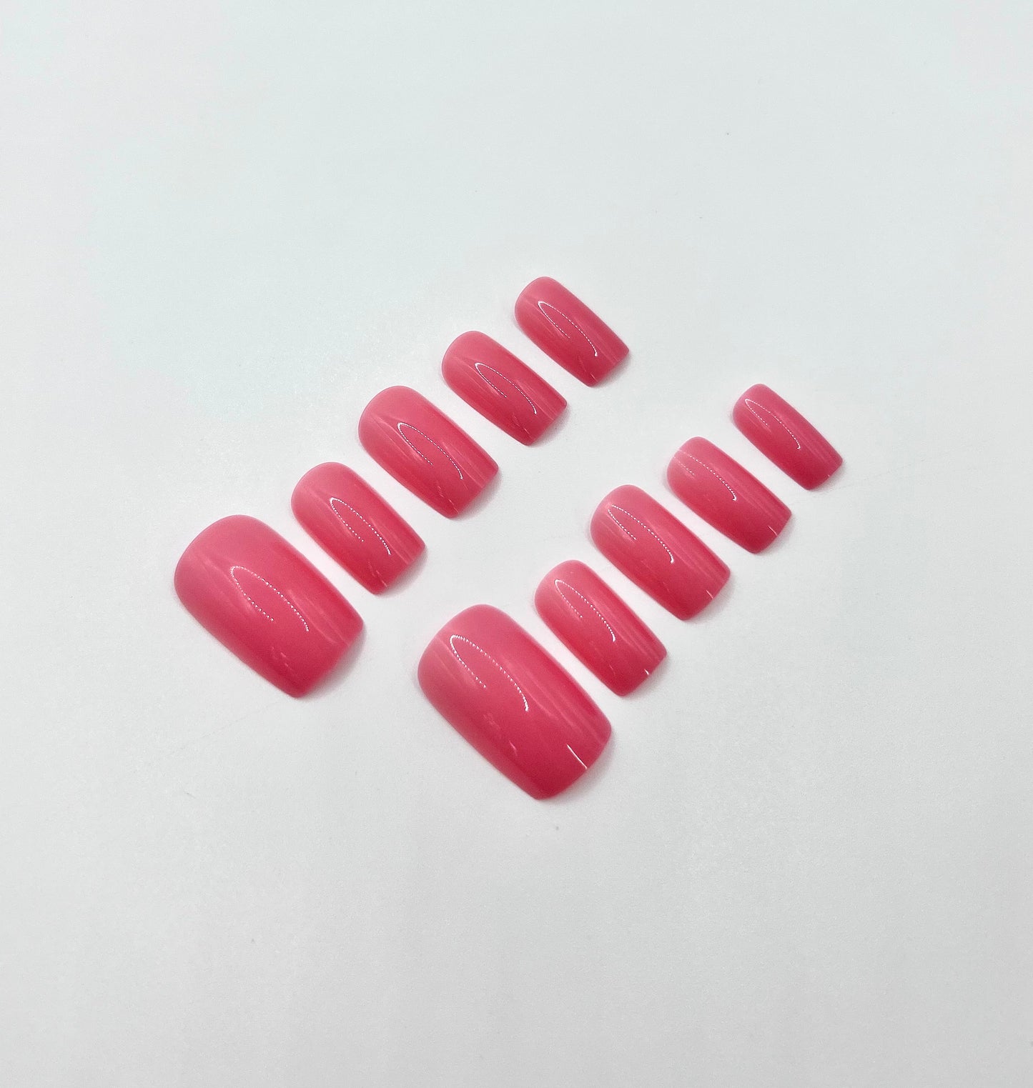 Strawberry Sorbet Mani in Minutes Press on Nails