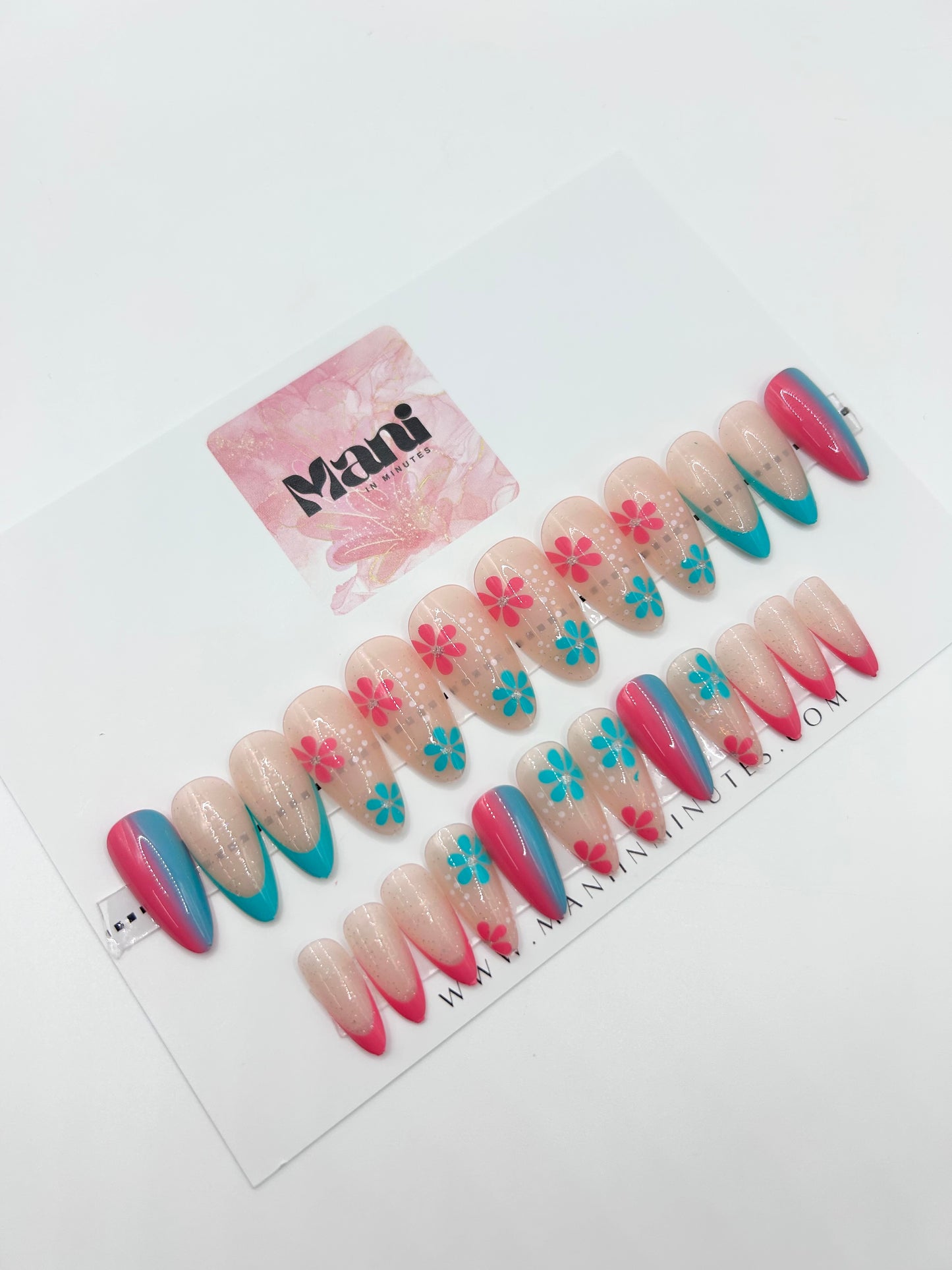Vivid Bloom Mani in Minutes Press on Nails