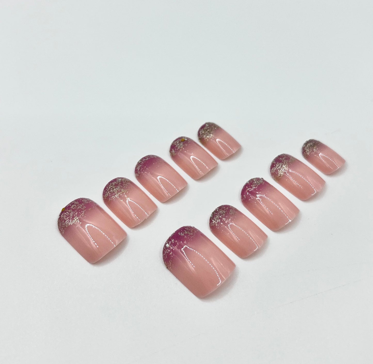 Pink Sparkle Mani in Minutes Press on Nails