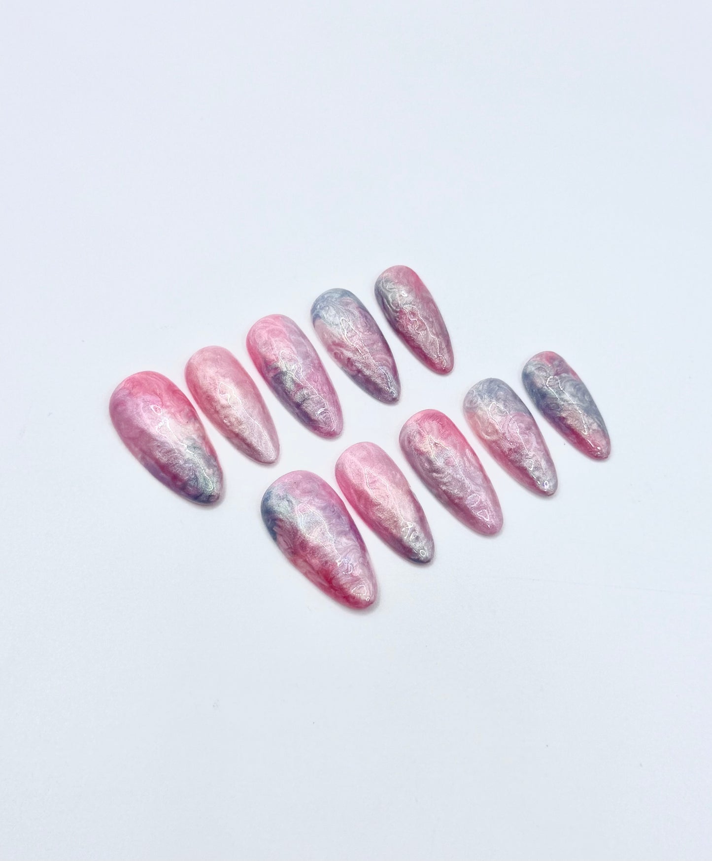 Blushed Mermaid Handcrafted Mani in Minutes Press on Nails