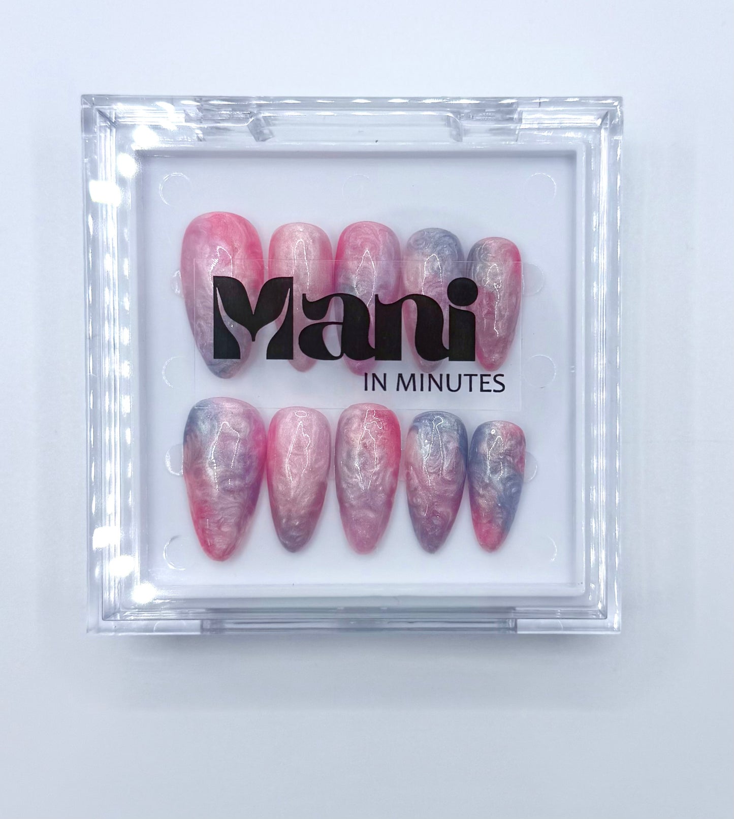 Blushed Mermaid Handcrafted Mani in Minutes Press on Nails