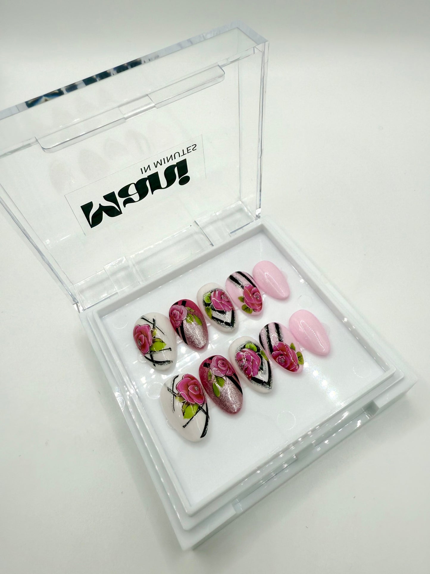 Rose About Town Handcrafted Mani in Minutes Press on Nails