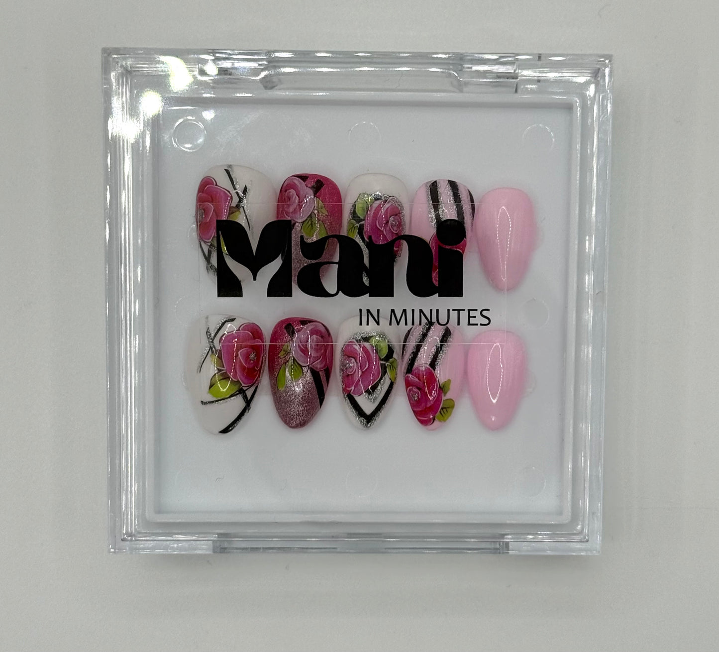 Rose About Town Handcrafted Mani in Minutes Press on Nails