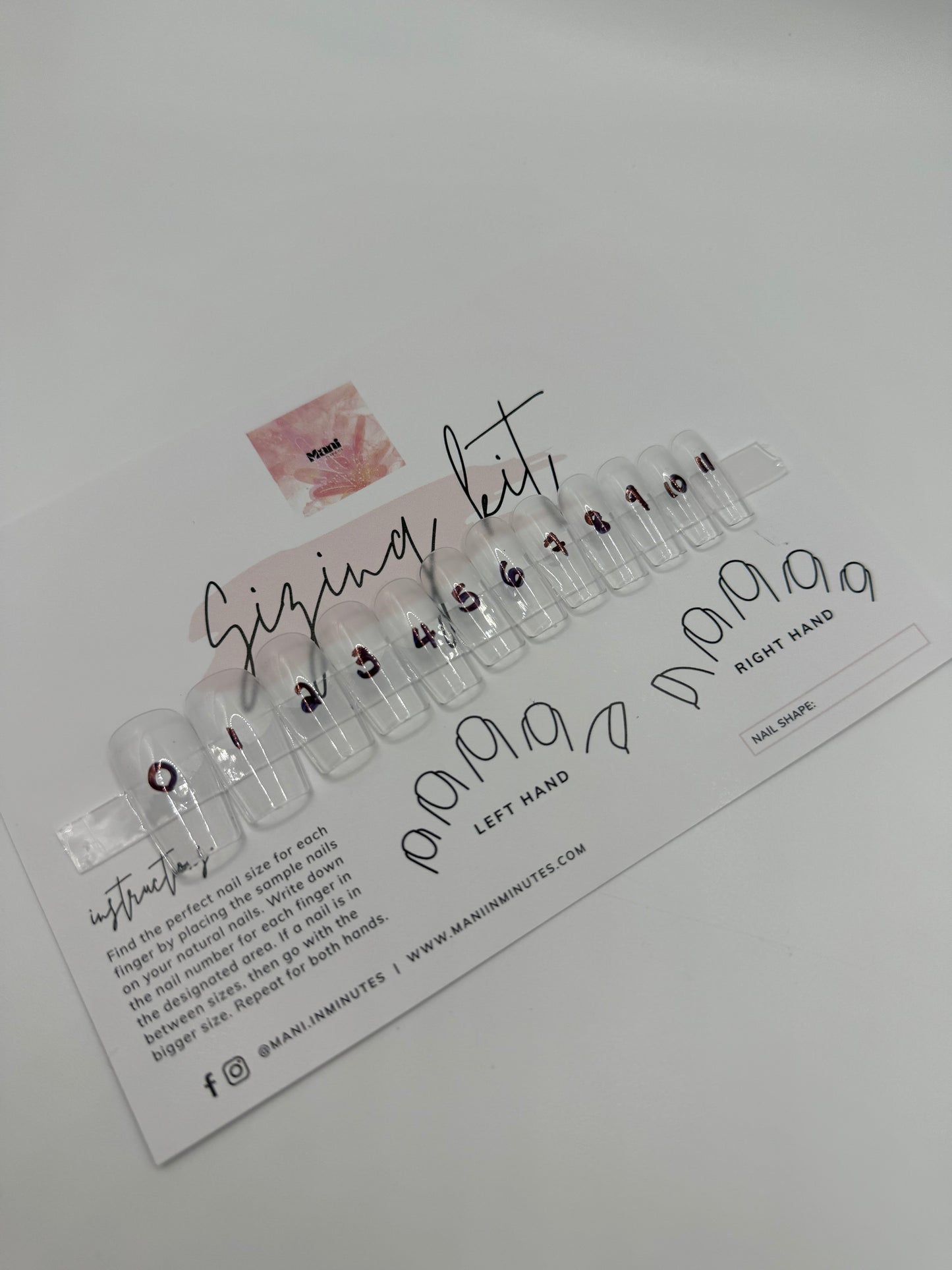 Mani in Minutes Sizing Kit