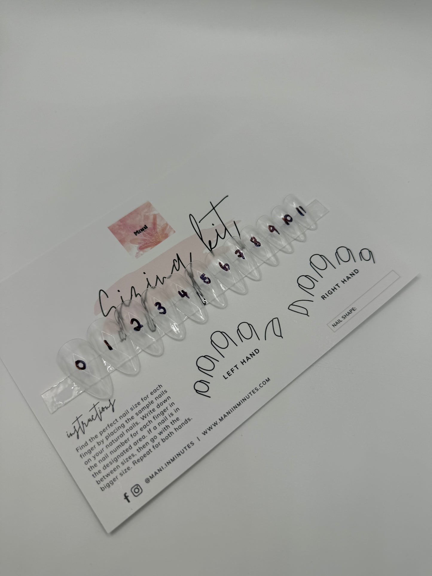 Mani in Minutes Sizing Kit