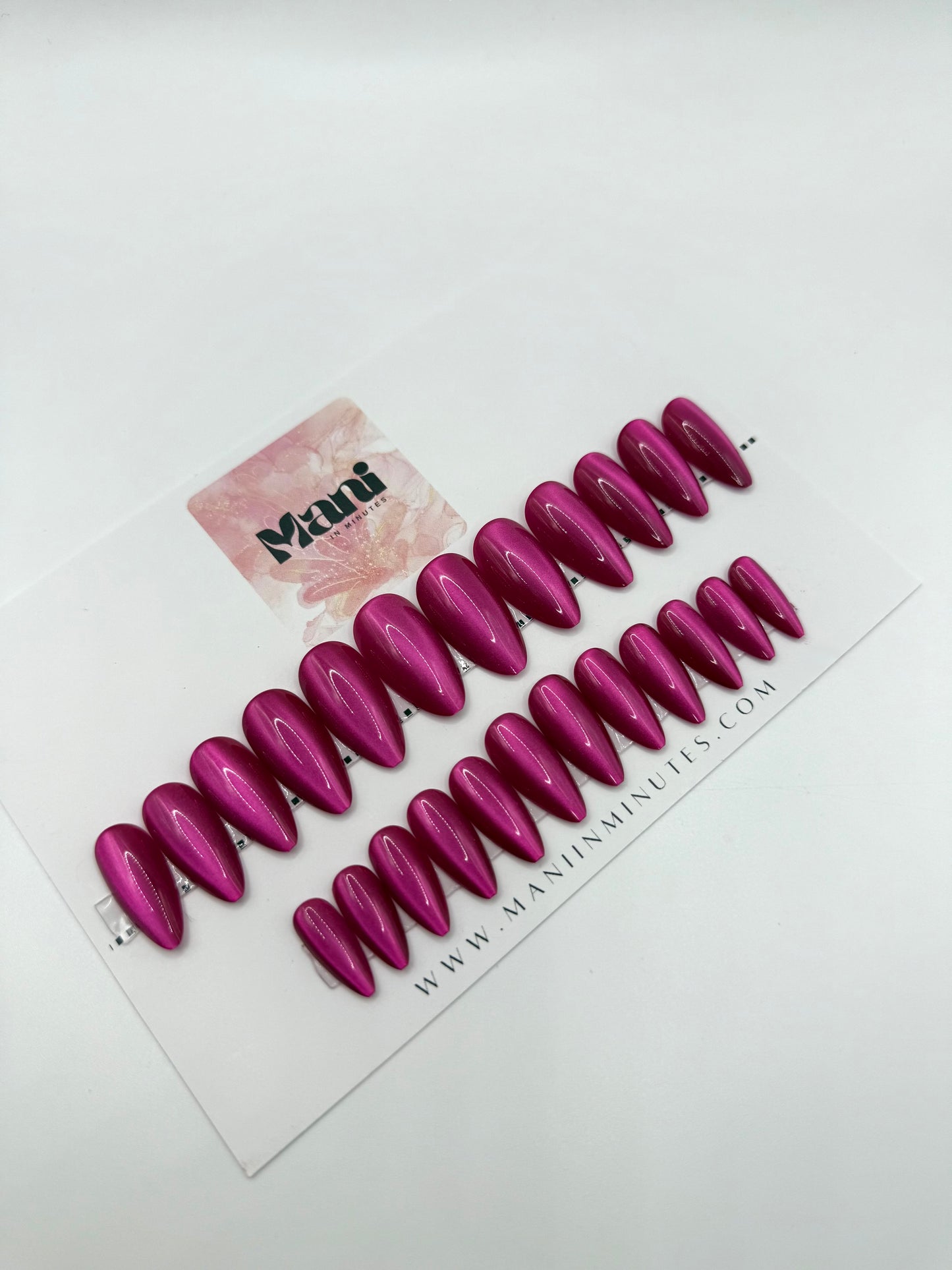 Berry Bold Mani in Minutes Press on Nails