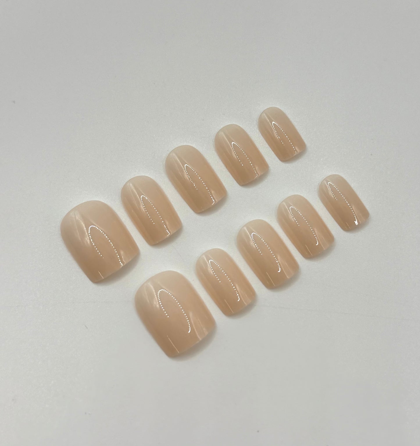Silk Slip sheer nude press-on nails with natural glossy finish – Mani in Minutes