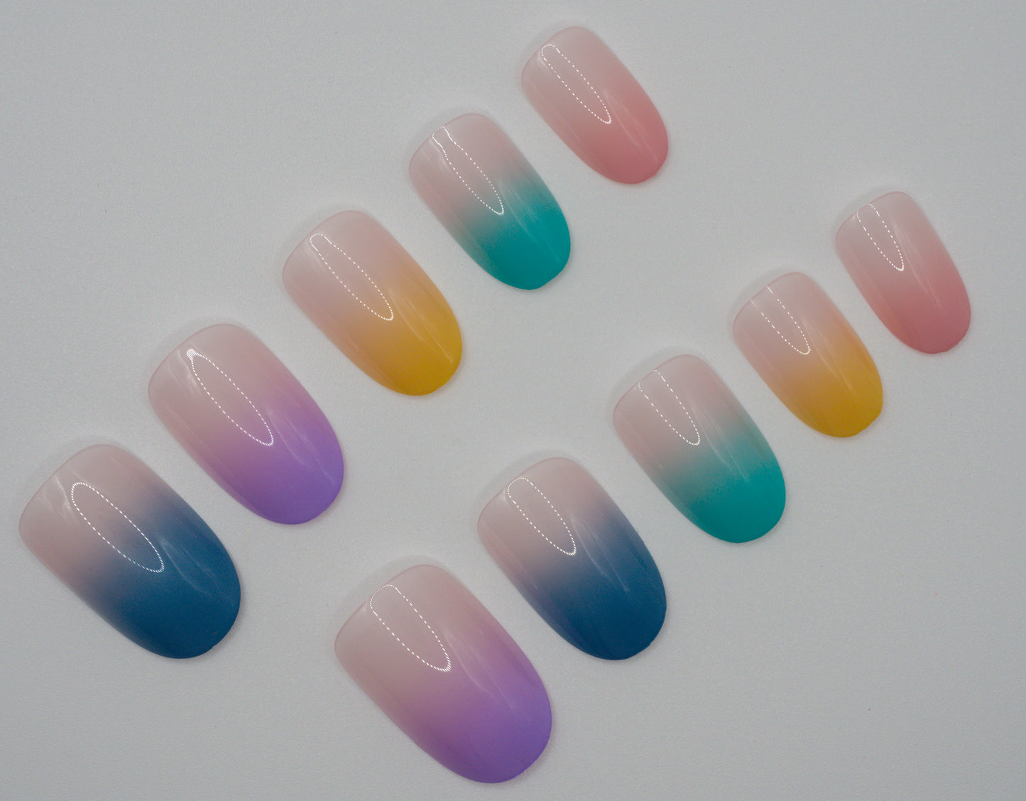 Radiant Ombre Mani in Minutes Press on Nails