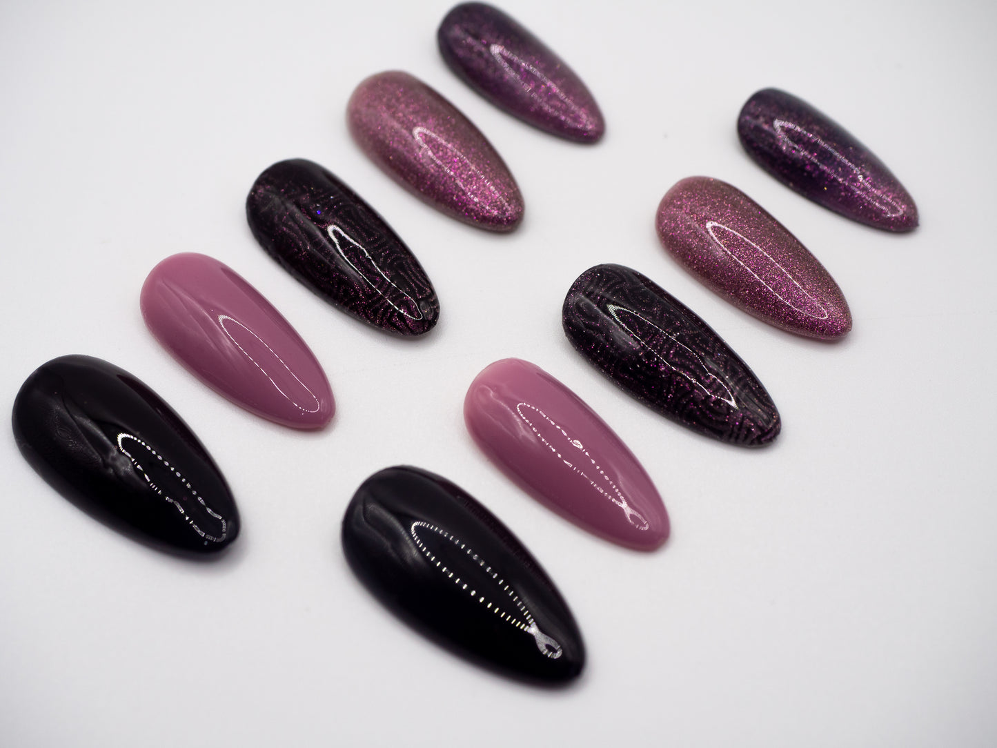 Plum Eclipse Handcrafted Mani in Minutes Press on Nails