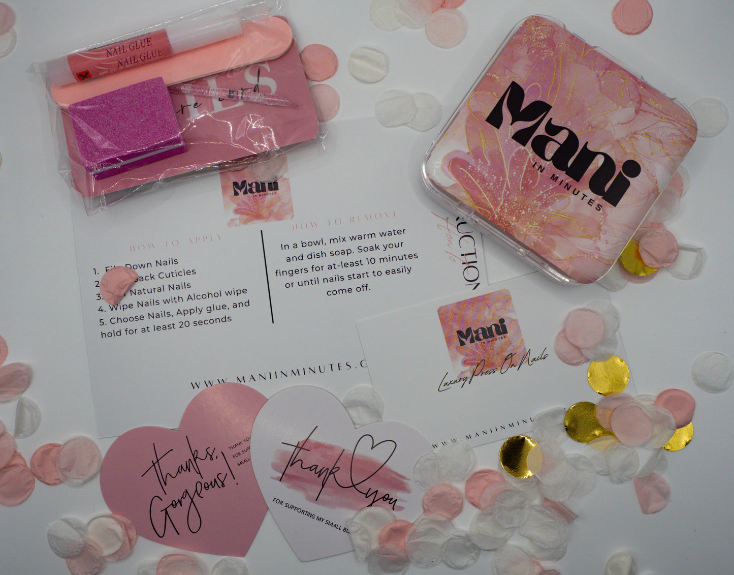 Fairy Dust Mani in Minutes Press on Nails