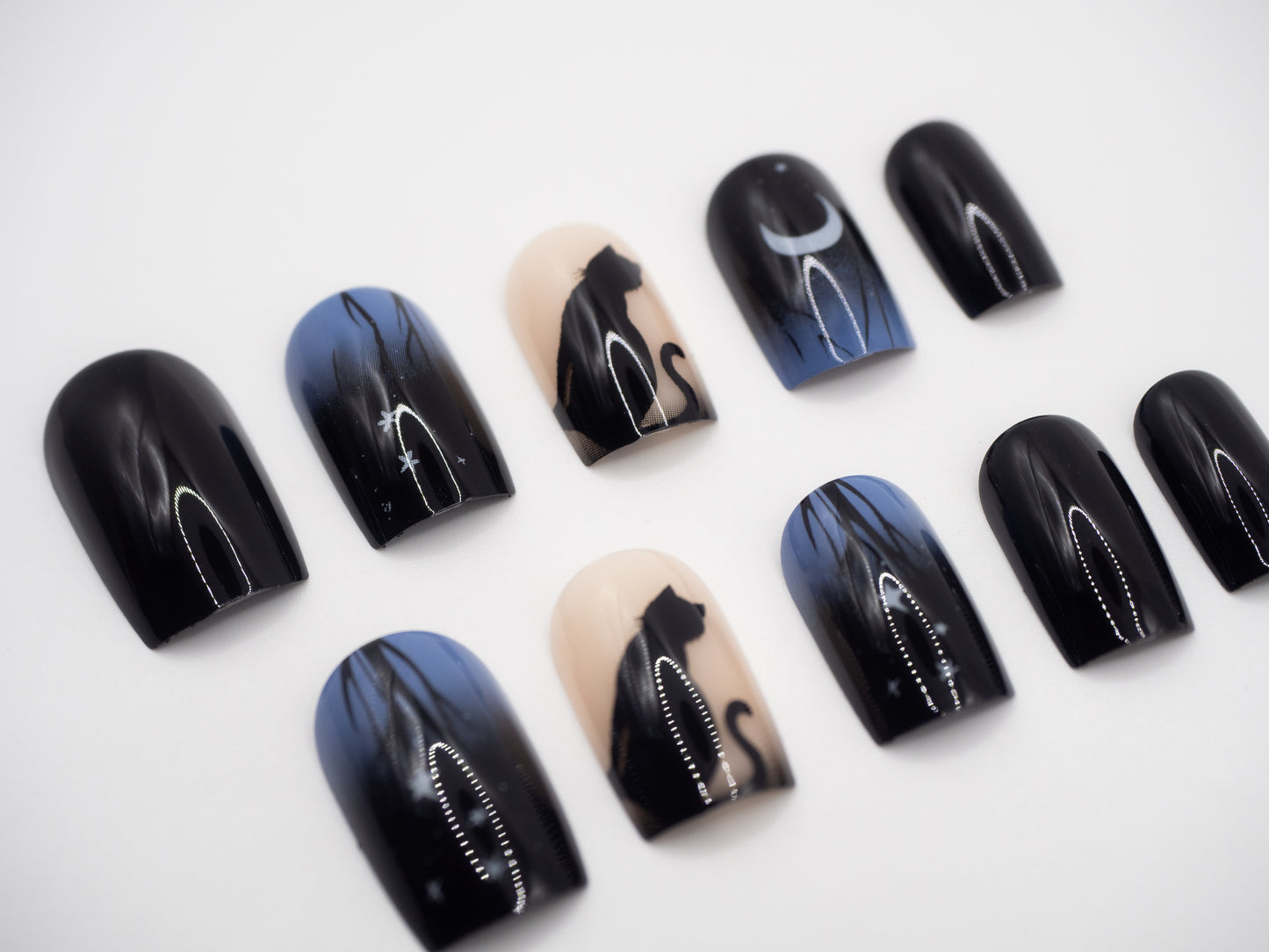 Midnight Whiskers Mani in Minutes Press on Nails