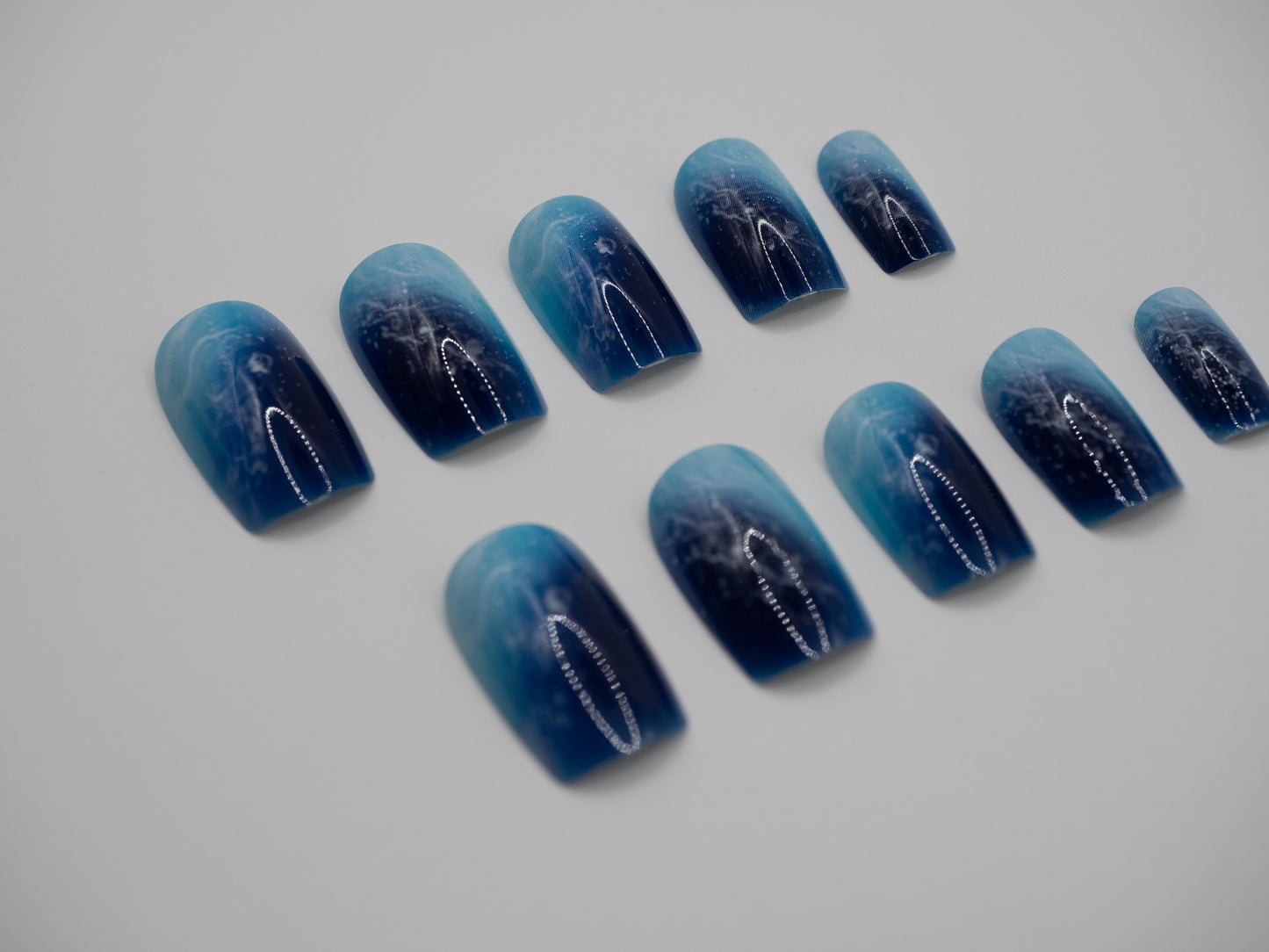 Nautical Nectar Mani in Minutes Press on Nails
