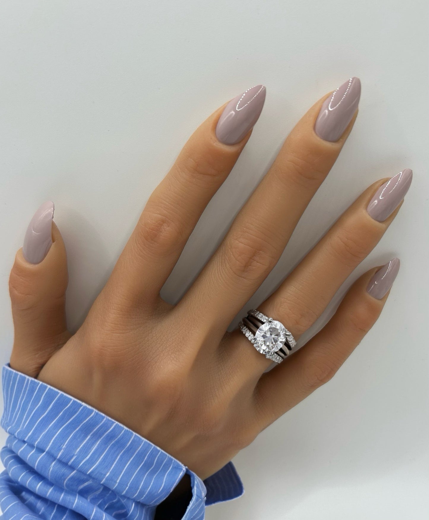 Almond Latte Mani in Minutes Press on Nails