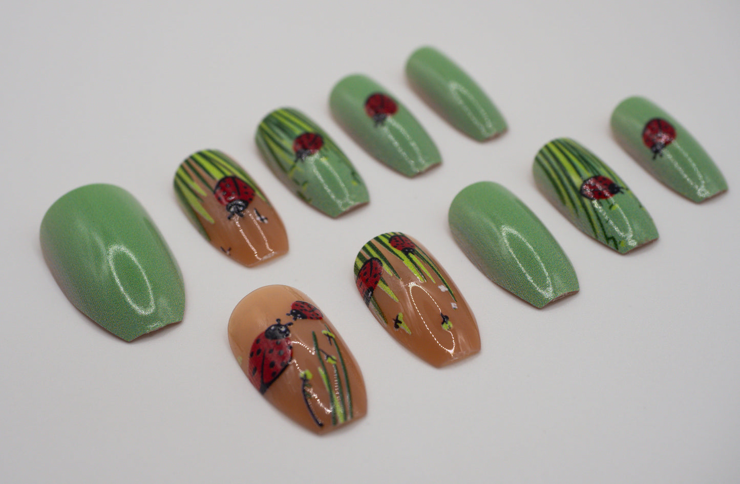 Lovebug Ladybug Mani in Minutes Press on Nails