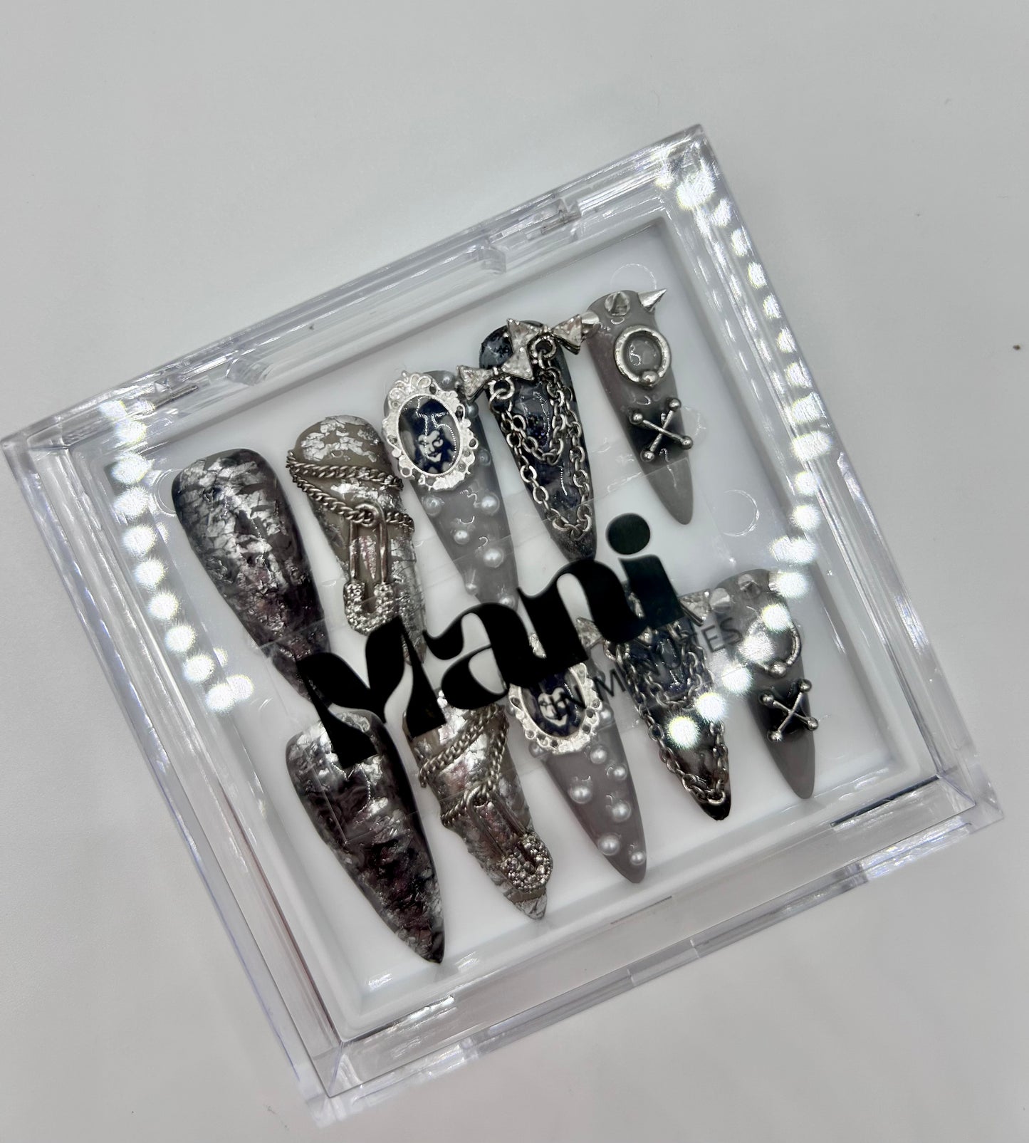 Sinister Grin Handcrafted Mani in Minutes Press on Nails - LIMITED EDITION