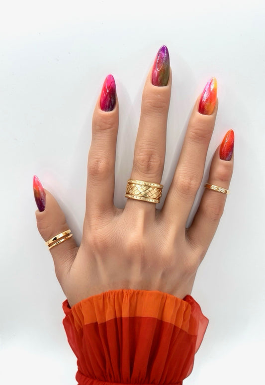 Sundown Glow Handcrafted Mani in Minutes Press on Nails