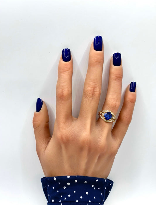 Sapphire Nights Mani in Minutes Press on Nails