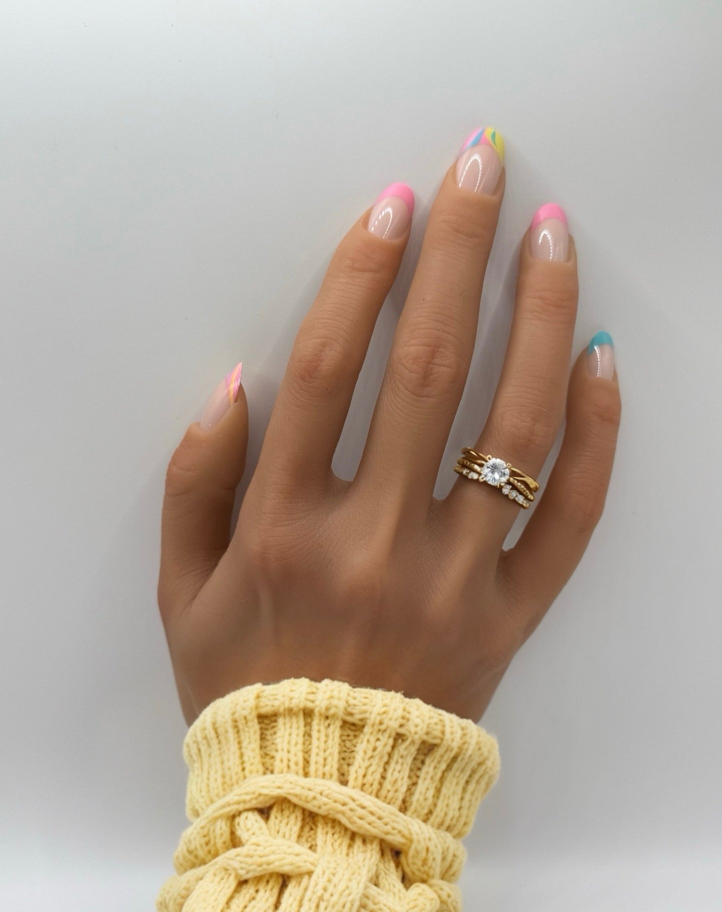 French Pastel Pop Mani in Minutes Press on Nails