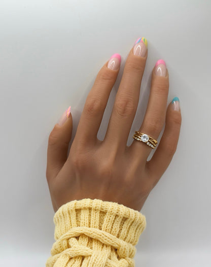 French Pastel Pop Mani in Minutes Press on Nails