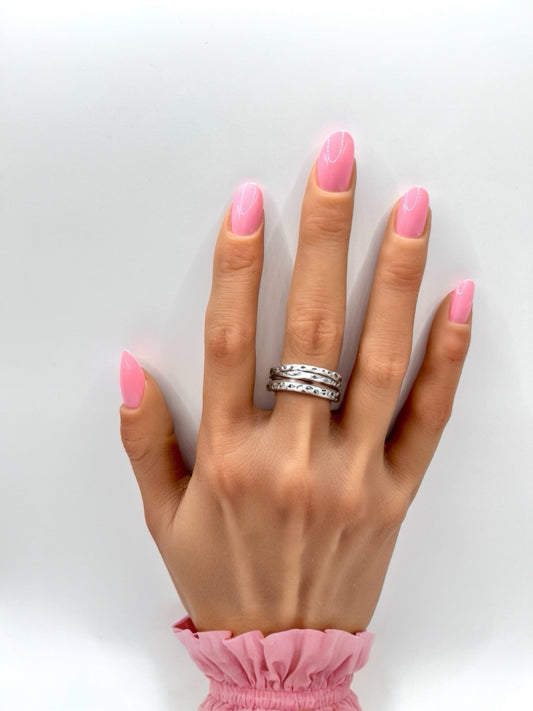 Rose Quartz Mani in Minutes Press on Nails