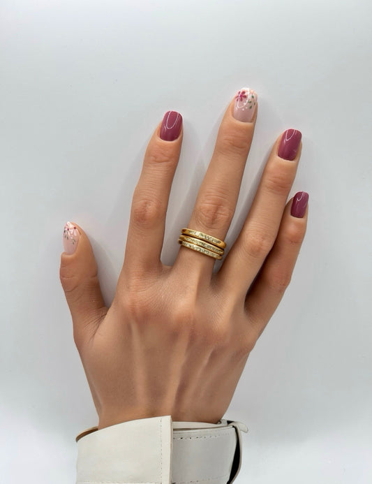 Earthy Blossoms Mani in Minutes Press on Nails