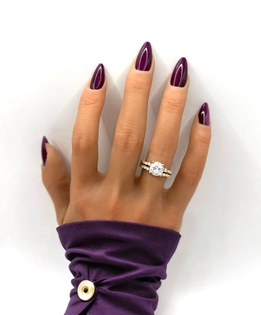Noir Berry Mani in Minutes Press on Nails