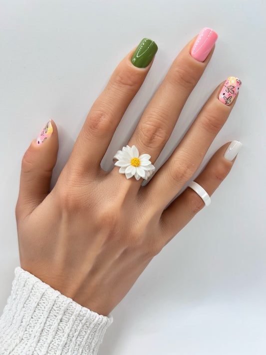 Blossom Brigade Mani in Minutes Press on Nails