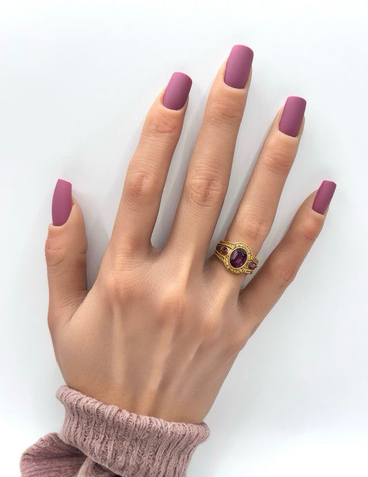 Muted Rose Matte Mani in Minutes Press on Nails