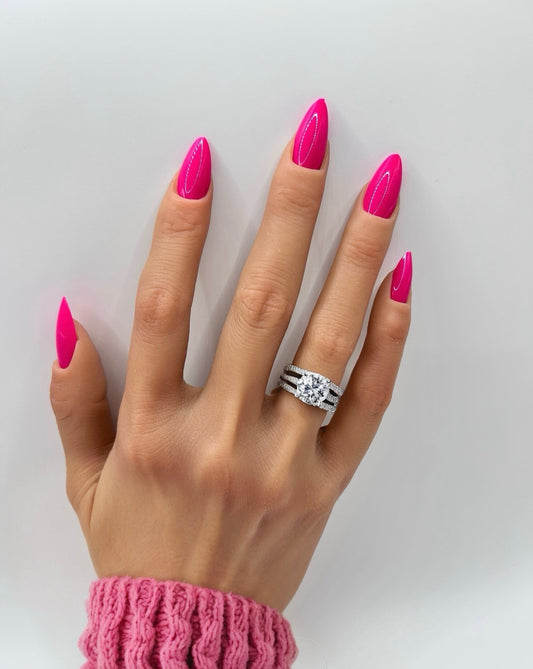 Pink Paradise Mani in Minutes Press on Nails