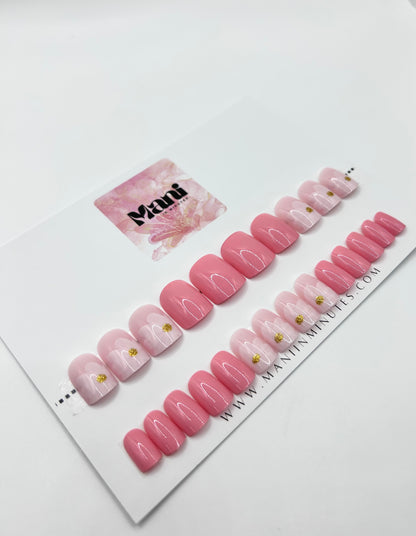 Blushing Petals Mani in Minutes Press on Nails