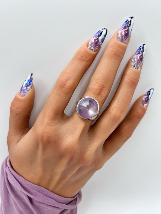 Galaxy Drift Mani in Minutes Press on Nails