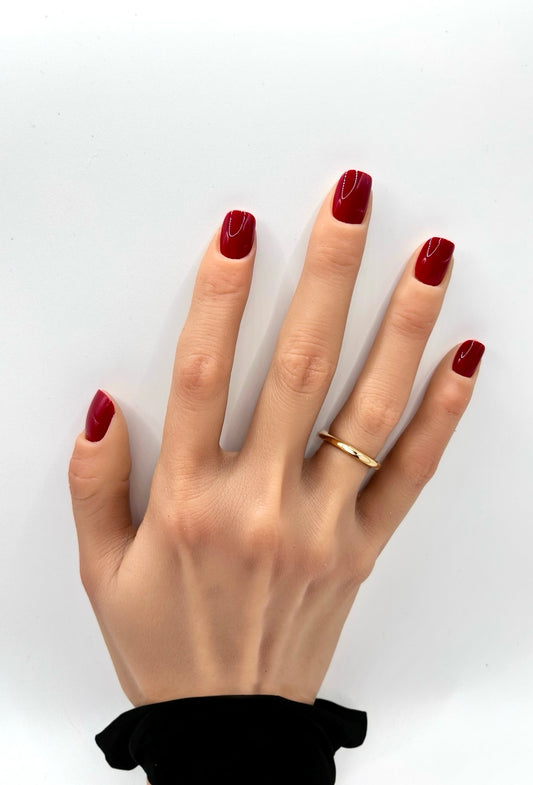 Cherry Crush Mani in Minutes Press on Nails