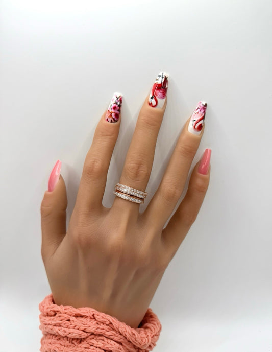Flamingo Flare Mani in Minutes Press on Nails