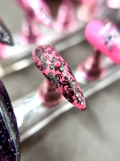 Gloom and Bloom Handcrafted Mani in Minutes Press on Nails - LIMITED EDITION