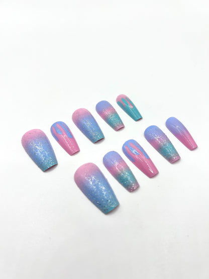 Cosmic Candy Mani in Minutes Press on Nails